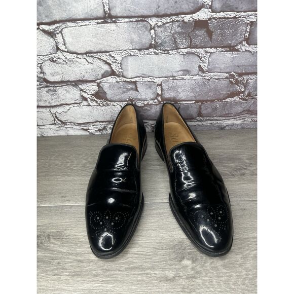 3DM Lifestyle Black Patent Loafers Dress Tuxedo Shoes Men’s Sz 8UK/8.5M US/42EU main image 9